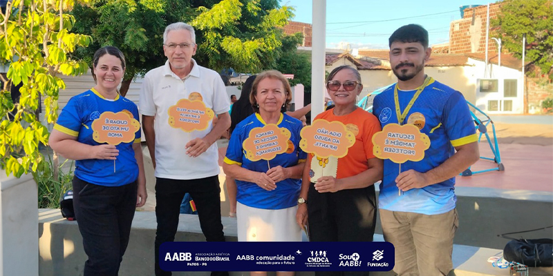 AABB Comunidade em Patos realiza ação de conscientização ao Maio Laranja